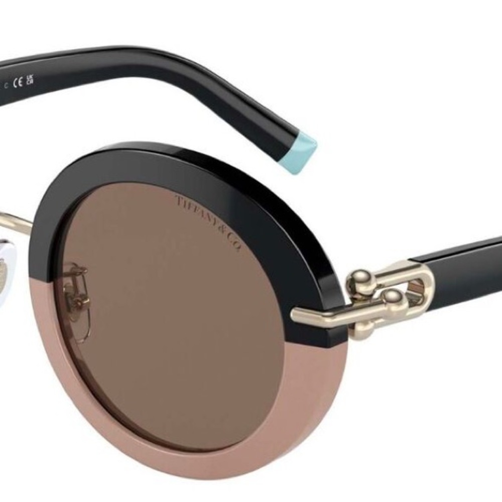 Tiffany & Co. Black and Gold Sunglasses